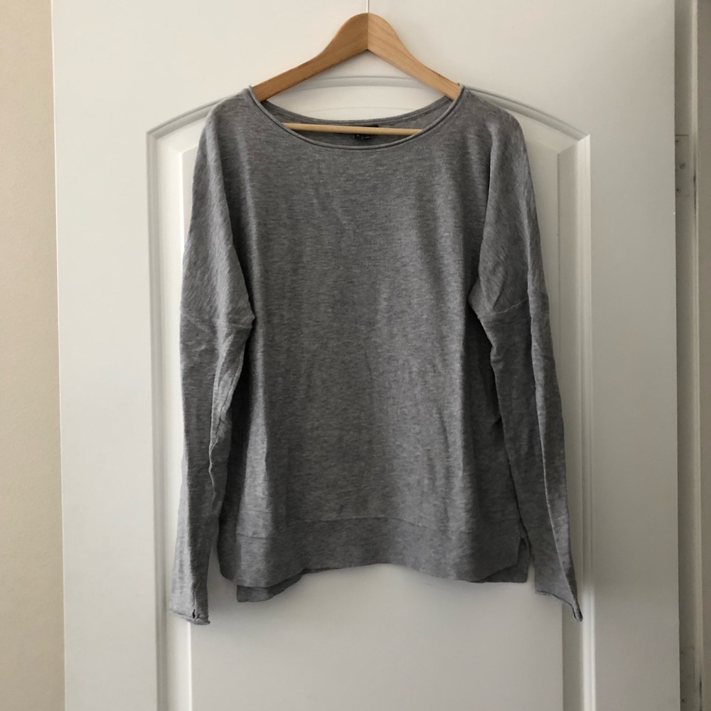 Vince grey cotton blend sweater